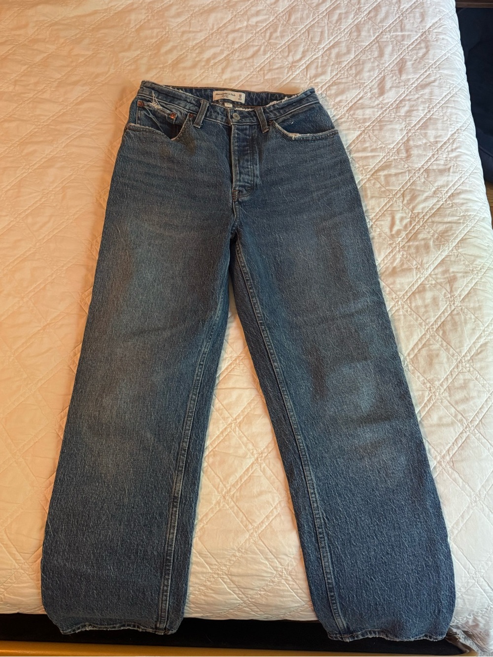 Abercrombie & Fitch Dad High Rise Jeans - Curve Love 26 short